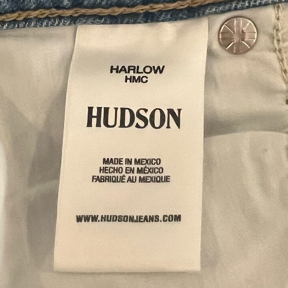 HUDSON‎ HARLOW ULTRA HIGH RISE CIGARETTE PETITE JEANS IN HARMONIC NWT WOMEN'S 24 - Picture 15 of 16